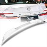 For 2025-2027 Toyota Camry W-Power V-Style Pearl White Rear Trunk Spoiler Wing