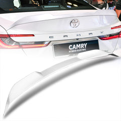 For 2025-2027 Toyota Camry W-Power V-Style Pearl White Rear Trunk Spoiler Wing
