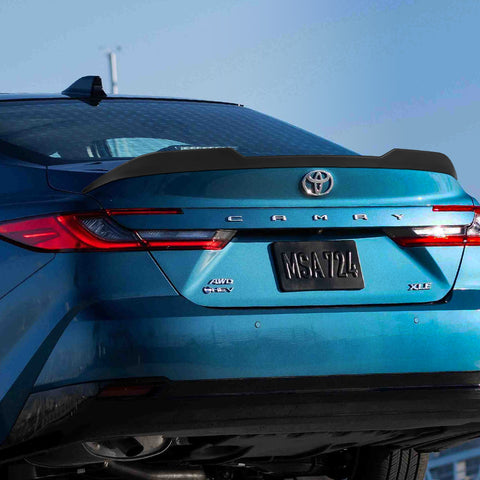 For 2025-2027 Toyota Camry W-Power V-Style Unpainted BLK Rear Trunk Spoiler Wing