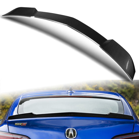 For 2023-2025 Acura Integra W-Power Carbon Look Duckbill Rear Trunk Spoiler Wing