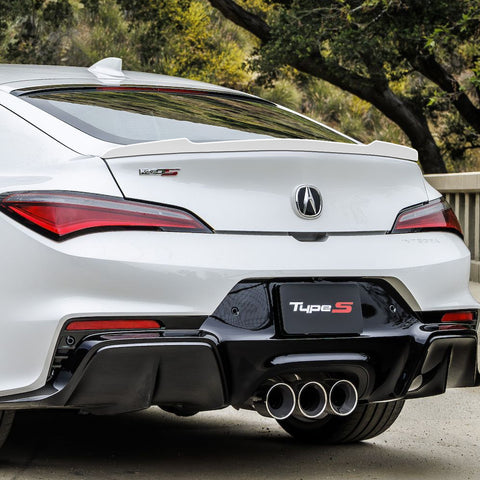For 2023-2025 Acura Integra W-Power Pearl White Duckbill Rear Trunk Spoiler Wing