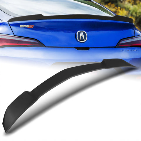 For 2023-2025 Acura Integra W-Power Matt Black Rear Trunk Duckbill Spoiler Wing