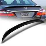 For 2013-2017 Honda Accord Sedan W-Power Pearl Black Duckbill Rear Trunk Spoiler