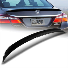 For 2013-2017 Honda Accord Sedan W-Power Pearl Black Duckbill Rear Trunk Spoiler