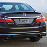 For 2013-2017 Honda Accord Sedan W-Power Carbon Look Duckbill Rear Trunk Spoiler