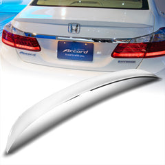 For 2013-2017 Honda Accord Sedan W-Power Pearl White Duckbill Rear Trunk Spoiler