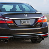 For 2013-2017 Honda Accord Sedan W-Power Black Duckbill Rear Trunk Spoiler Wing