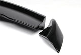 For 2016-2018 Chevy Camaro Painted Black ZL1 Style Front Bumper Body Kit Lip 3pcs + For 16-20 Chevy Camaro Factory Style 3-Piece Painted BLK ABS Rear Trunk Spoiler