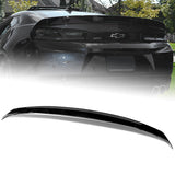 For 2016-2018 Chevy Camaro Painted Black ZL1 Style Front Bumper Body Kit Lip 3pcs + For 16-20 Chevy Camaro Factory Style 3-Piece Painted BLK ABS Rear Trunk Spoiler