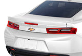 For 2016-2018 Chevy Camaro Painted White ZL1 Style Front Bumper Body Kit Lip 3pcs + For 16-20 Chevy Camaro Factory Sty 3-Piece Painted White ABS Rear Trunk Spoiler