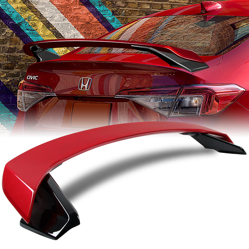 For 2022-2024 Honda Civic Sedan HP-Style 2-Tone Red & Black Trunk