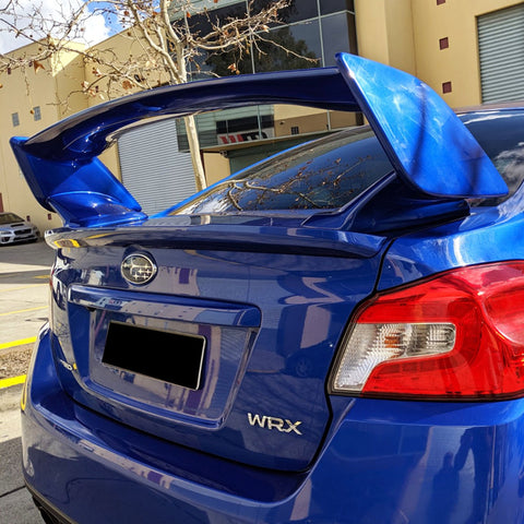 For 2015-2021 Subaru WRX STI OE-Style Painted Blue ABS Rear Trunk Spoiler Wing