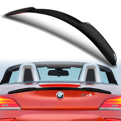For 2009-2016 BMW Z4 E89 V-Style 100% Real Carbon Fiber Rear Trunk Lid Spoiler Wing
