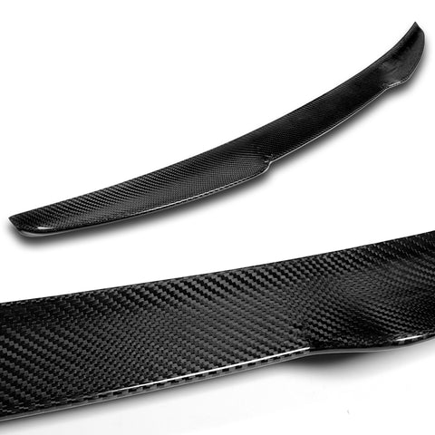 For 2009-2014 Acura TSX Sedan V-Style Carbon Fiber Duckbill Trunk Spoiler Wing  + For 2009-2014 Acura TSX V-Style Carbon Fiber Rear Window Roof Visor Spoiler Wing