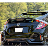 For 2017-2021 Honda Civic Hatchback V-Style Carbon Fiber Trunk Lid Spoiler Wing