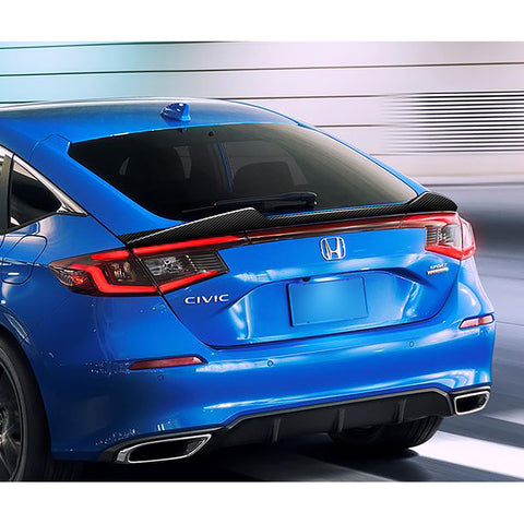 For 2022-2024 Honda Civic Hatchback V-Style Carbon Fiber Trunk Lid Spoiler Wing
