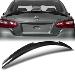 For 2016-2018 Nissan Altima Sedan V-Style Carbon Fiber Rear Trunk Spoiler Wing