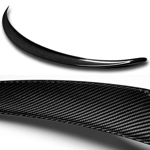 For 2020-2024 Tesla Model Y OE-Style Real Carbon Fiber Rear Trunk Spoiler Wing + For 2020-2024 Tesla Model Y Carbon Fiber Rear Roof Window Visor Spoiler Wing