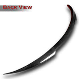 For 2020-2024 Tesla Model Y Real Carbon Fiber V-Style Trunk Lid Spoiler Wing + For 2020-2024 Tesla Model Y Carbon Fiber Rear Roof Window Visor Spoiler Wing