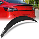 For 2017-2023 Tesla Model 3 Real Carbon Fiber Rear Trunk Duckbill Spoiler Wing