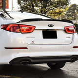 For 2014-2015 Kia Optima K5 V-Style Real Carbon Fiber Rear Trunk Spoiler Wing + For 2011-2015 Kia Optima K5 V-Style Carbon Fiber Rear Roof Window Spoiler Wing