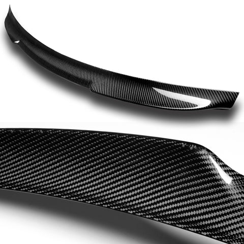For 2016-2020 Kia Optima K5 V-Style Carbon Fiber Rear Trunk Lid Spoiler Wing + For 2016-2020 Kia Optima K5 V-Style Carbon Fiber Rear Roof Window Spoiler Wing