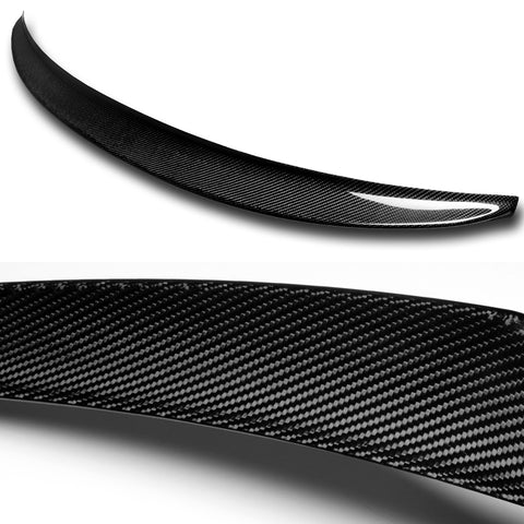 For 2010-2012 Hyundai Genesis Coupe Real Carbon Fiber Front Bumper Spoiler Lip 3pcs + For 2010-2016 Hyundai Genesis Coupe 2DR OE-Style Carbon Fiber Trunk Spoiler Wing + For 2010-2016 Hyundai Genesis Coupe Carbon Fiber Rear Roof Visor Window Spoiler