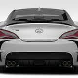 For 2010-2012 Hyundai Genesis Coupe Real Carbon Fiber Front Bumper Spoiler Lip 3pcs + For 2010-2016 Hyundai Genesis Coupe 2DR OE-Style Carbon Fiber Trunk Spoiler Wing + For 2010-2016 Hyundai Genesis Coupe Carbon Fiber Rear Roof Visor Window Spoiler