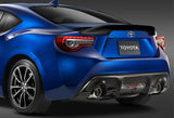 For 2013-2016 Scion FR-S/Toyota 86 Real Carbon Fiber Front Bumper Body Kit Lip 3pcs + For 2013-2020 Subaru BRZ Scion FRS FR-S Carbon Fiber Rear Trunk Spoiler Lid Wing