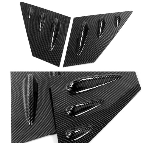 For 2015-2021 Subaru WRX STI 4-DR Carbon Side Window Louvers Scoop Cover Vent
