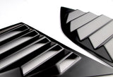 For 2011-2023 Dodge Charger Black ABS Rear Window Roof Visor Spoiler Wing + For 2008-2023 Dodge Challenger ABS Black Side Window Louvers Scoop Cover Vent