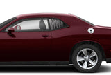 For 2011-2023 Dodge Charger Black ABS Rear Window Roof Visor Spoiler Wing + For 2008-2023 Dodge Challenger ABS Black Side Window Louvers Scoop Cover Vent