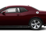 For 2008-23 Dodge Challenger W-Power Carbon Look Rear Roof Window Visor Spoiler + For 2008-2023 Dodge Challenger Carbon Style Side Window Louvers Scoop Cover Vent