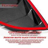 For 2017-2024 Mazda MX-5 Miata Black Side Window Louvers Scoop Cover Vent 2pcs