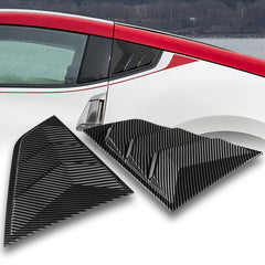 For 2009-2020 Nissan 370Z Carbon Look Side Window Louvers Scoop Cover Vent 2pcs
