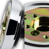 For Kenworth Peterbilt T04 Steering 5-Hole Chrome Hub Adapter Kit Steering Wheel
