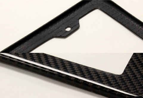 1 piece X Type-1 Real Carbon Fiber License Plate Holder Cover Frame Front Or Rear