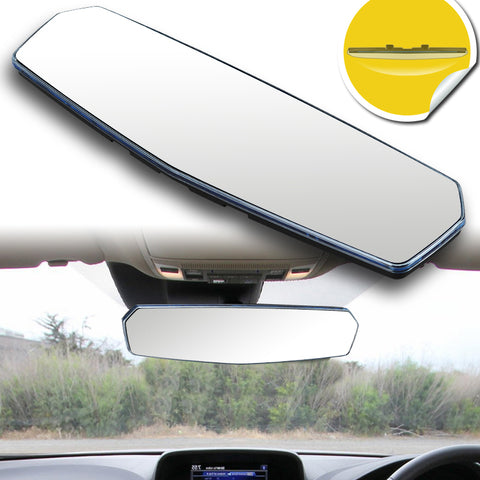 W-Power 270MM Convex Interior Panoramic Rear View Clear Tint Mirror Universal