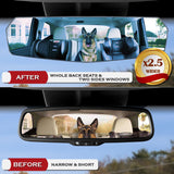 W-Power 300MM Wide Flat Interior Panoramic Rear View Blue Tint Mirror Universal