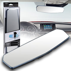 W-Power 300MM Wide Flat Interior Panoramic Rear View Clear Tint Mirror Universal