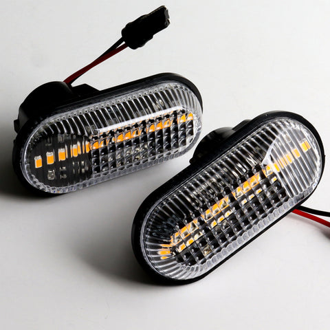 For 2000-2009 Honda S2000 Clear Lens Amber LED Turn Signal Side Marker Lights