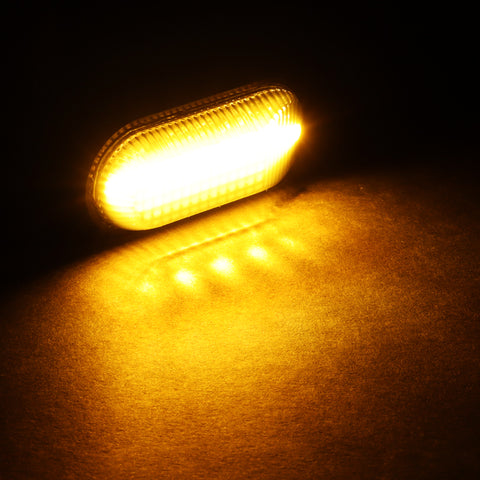 For 2000-2009 Honda S2000 Clear Lens Amber LED Turn Signal Side Marker Lights