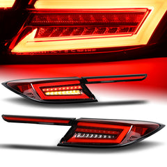For 2022-2024 Toyota GR86 Subaru BRZ Red/Clear Lens DRL LED Brake Tail Lights