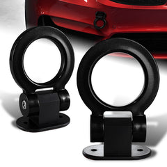 Universal Car SUV Black Ring Track Racing Style Tow Hook Look Decoration JDM