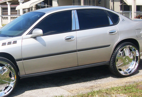 For 2000-2005 Chevy Impala Mirror Chrome Door Handle Cover Cap Trim Kit  8-Pcs