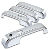 For 2015-2020 Ford F150 Mirror Chrome Door Handle Cover Cap Trim W/Smart Key Hole 4 pcs