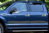 For 2015-2019 Ford F-150 F150 Mirror Chrome Door Handle Bowl Cover Cap Trim Kit 8-Pcs