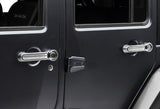 For 2006-2018 Jeep Wrangler Mirror Chrome Door Handle Cover Cap Trim Kit 5-Pcs