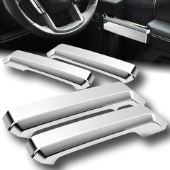 For 2015-2021 Ford F-150 Mirror Chrome Inner Door Handle Cover Trim Interior 4pcs