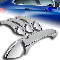 For 2016-2019 Chevrolet Cruze Mirror Chrome Door Handle Cover Trim W/4-Smart Keyhole